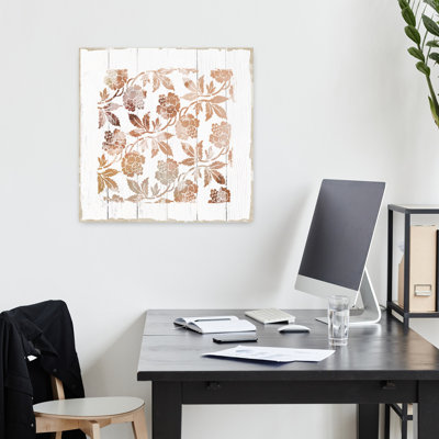 Eternal Beauty II Rustic Vintage Abstract Flower Landscape Art