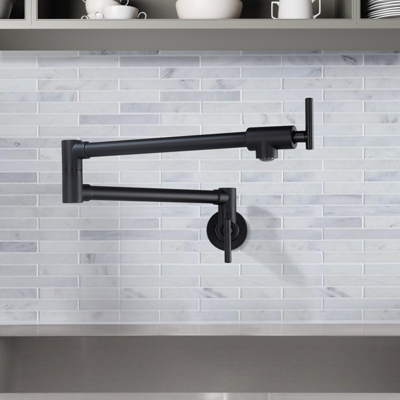 Robinet remplisseur avec accessoires, Noir mat