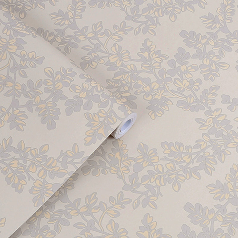 Laura Ashley Burnham Dove Grey Wallpaper