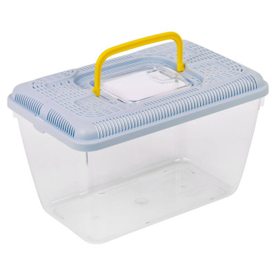 URBNLIVING Plastic Reptile Terrarium Snake Insect Spider Tarantula Transport Fish Tank Box - Lilac