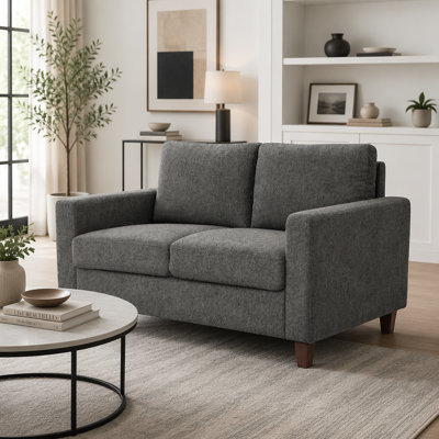 Mid-Century Modern 2-Seater Loveseat Sofa