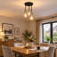 Flavien 3-Light E27 Semi Flush Mount 28cm -891406662-891406665
