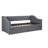 Versatile Storage Twin Daybed Upholstered In Grey Linen For Elegant Bedroom Setup