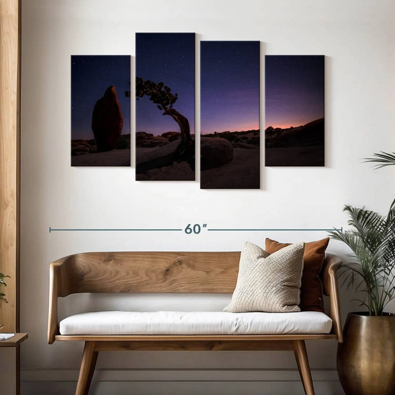 Lynelle Joshua Tree Night Landscape, 32" H x 52" W
