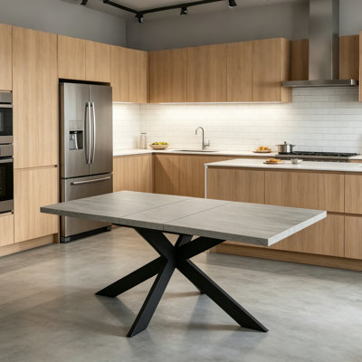 Table de salle à manger rectangulaire Triton, de 51 à 67 po, pour 6 à 8 personnes