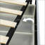 Grand lit plateforme tapissier ivoire