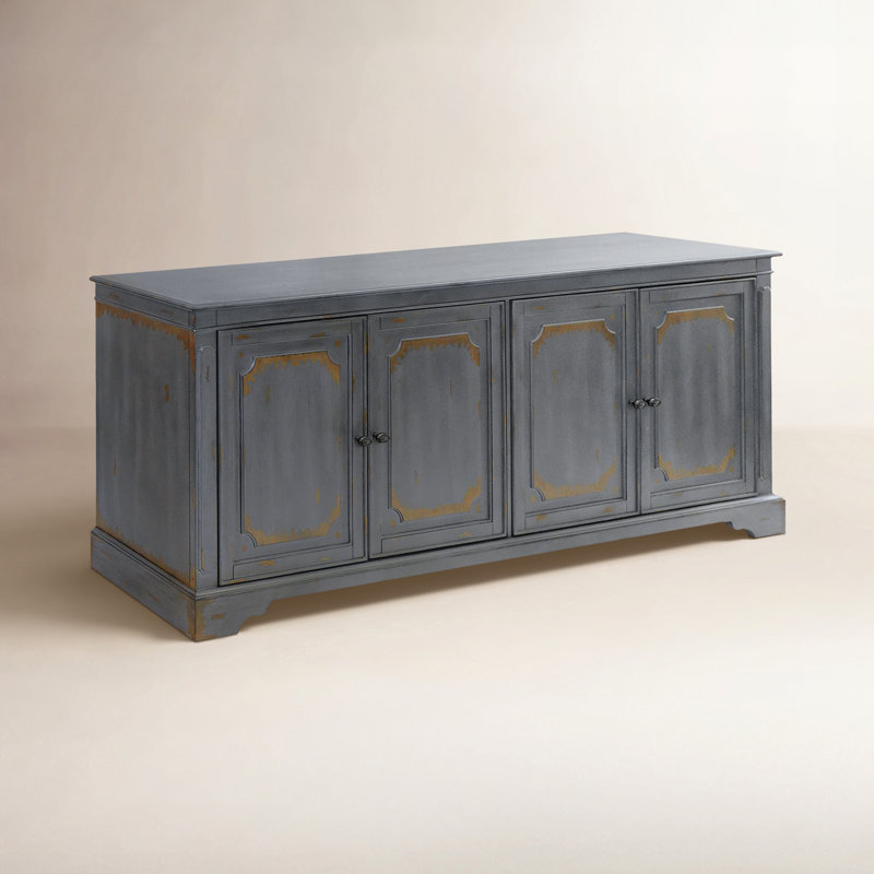Daisetta 65'' Media Console, Gray, 32"H x 80"W x 16"D