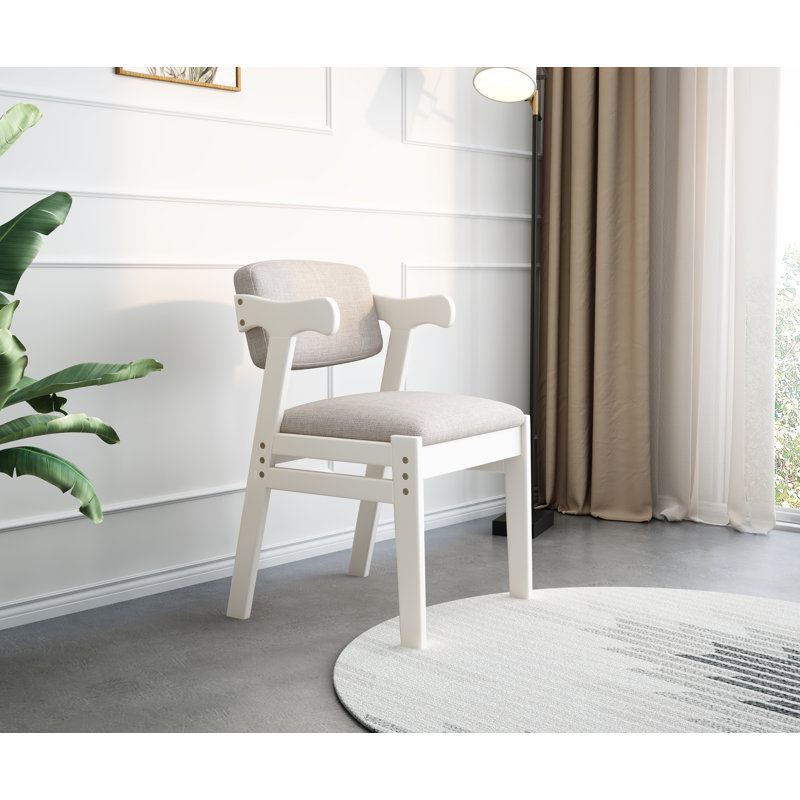 Bouirou Children's Chair with Ottoman, White