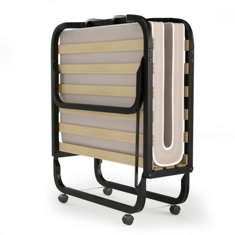 Ronda 14" Folding Bed, Black/Gray