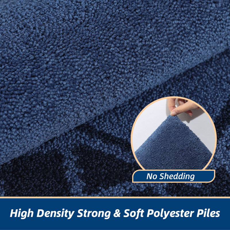 Non-Slip Indoor Doormat, 61cm W x 91.4cm L, Navy Blue