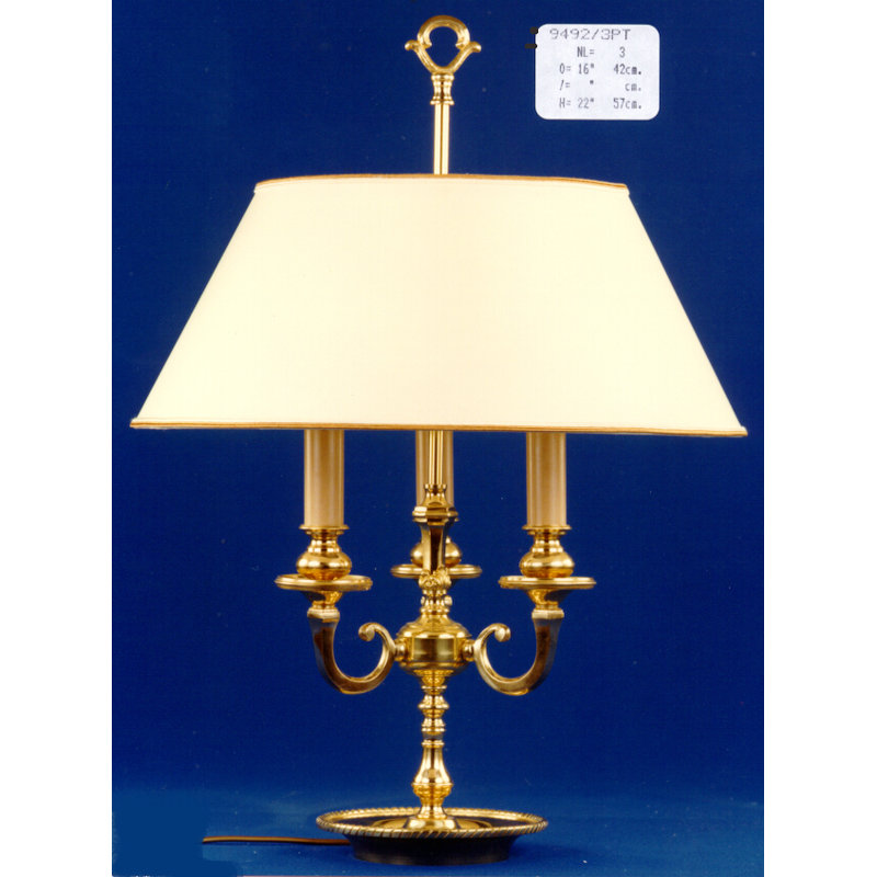 Desmarais Metal Table Lamp, Polished Brass