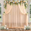9.8ft Length Wedding Arch Draping Fabric – 4PCS 59" Wide Sheer Curtain Panel for Ceremony Backdrop, Birthday Party, Bridal Shower, & Table Runner – Lightweight Polyester Drapes for Home Decor-187502527