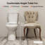 Toilette ronde au sol deux pièces de 21 po de hauteur et siège confortable (siège inclus)