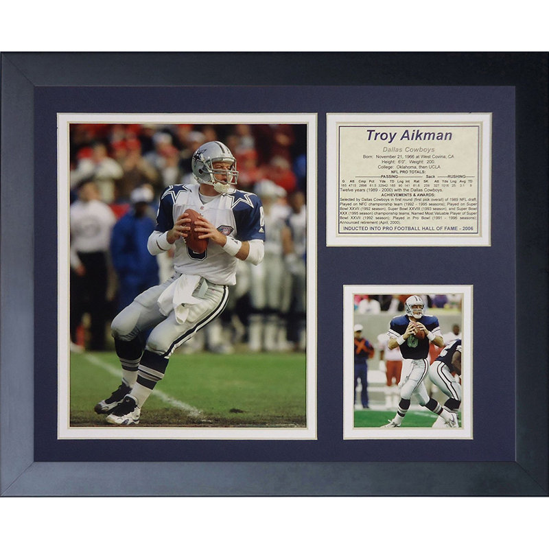 Souvenirs encadrée retour troy aikman