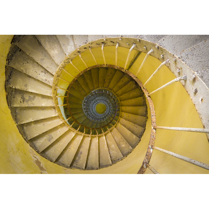 Haynesville Spiral Staircase - Wrapped Canvas Print, 81cm H x 122cm W x 3.8cm D