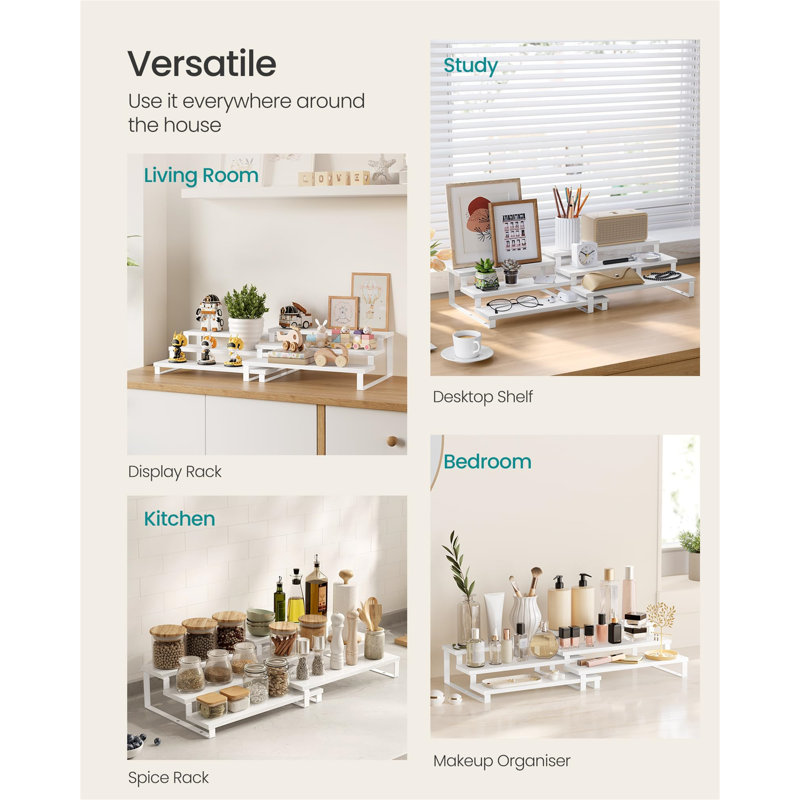 Brazee Spice Rack, Cloud White