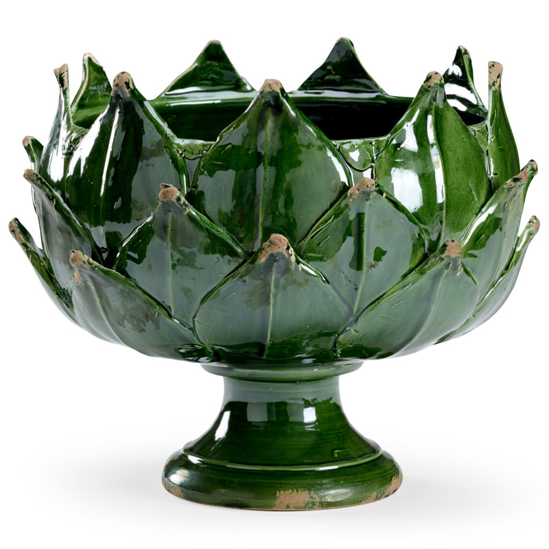 Handmade Ceramic / Porcelain Table Vase, Green