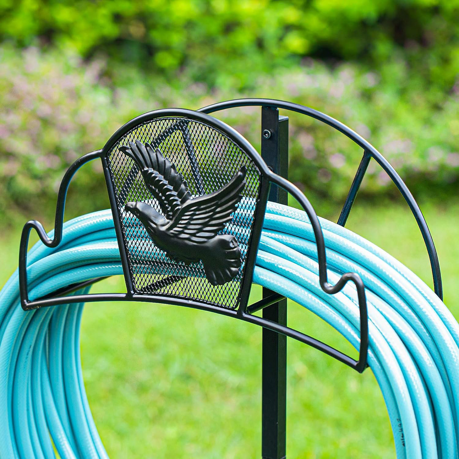 Amagabeli Garden Hose Holder Stand Freestanding Holds 125Ft Water Hose ...