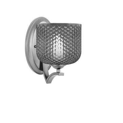 Shutesbury Wall Sconce Shown 6" Smoke Glass