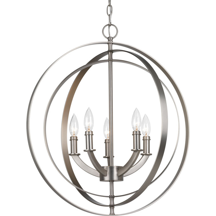 Luminaire suspendu sphère 5 lumières Morganti