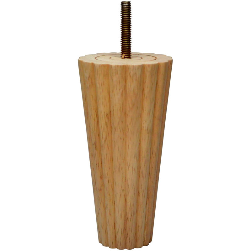 Canora gris - pattes de canapé en bois franc brut 5 po - ensemble de 4 (Cl400-5-dépl)