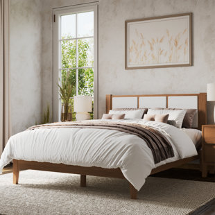 Ariana King Bed Dark Walnut Boucle
