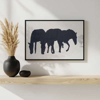 Horse Silhouette I by Michael Willett Art Print