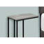 Table d'entrée moderne - Stratifié gris et sous-sol en métal