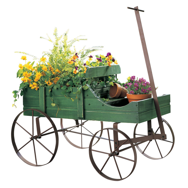 Support de jardin Amish Wagon, Vert