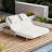 Outdoor Daybed, Patio Rattan Daybed with 5-Position Adjustable Backrest and Removable Cushions&Pillows-1606844329