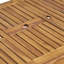 Ensemble de salle à manger d'extérieur extensible en bois d'acacia 7 pièces, sablé-1412150077