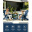 Ensemble de 2 chaises Adirondack pliantes pour patio, chaise pliante Adirondack-985670053