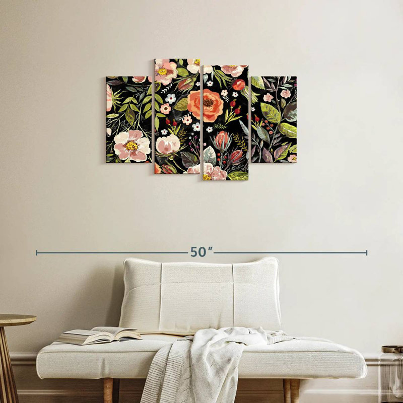 Jardin luxuriant, H 22 po x l 36 po