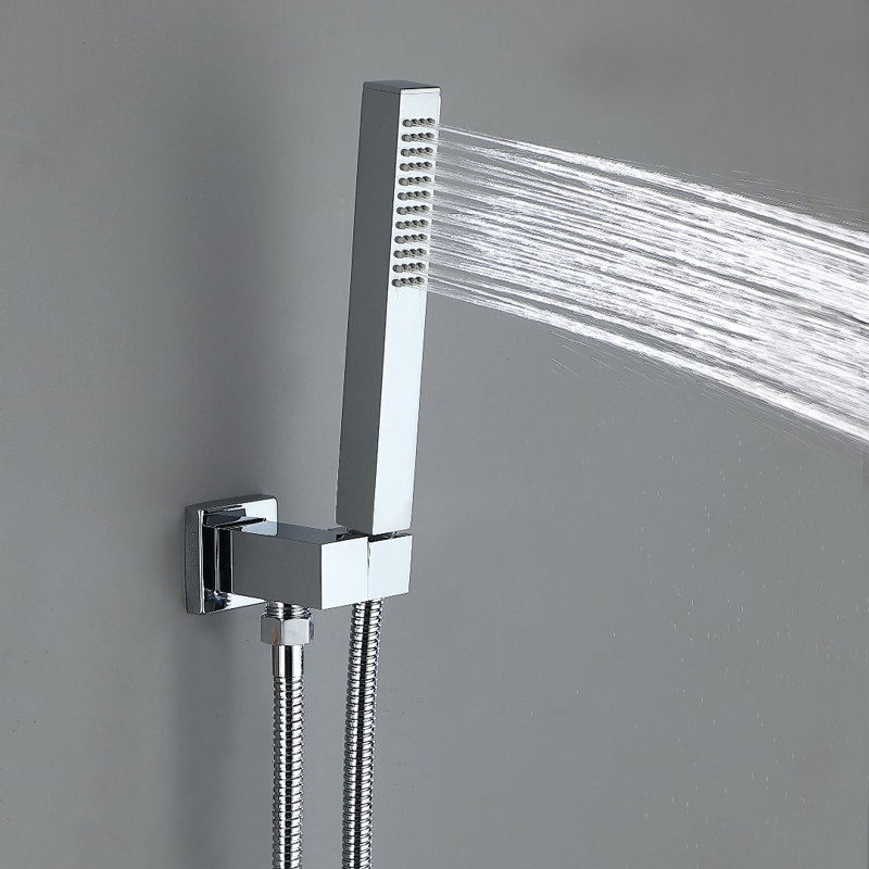 Thermostatic Complete Shower System with Rough in-Valve, Chrome