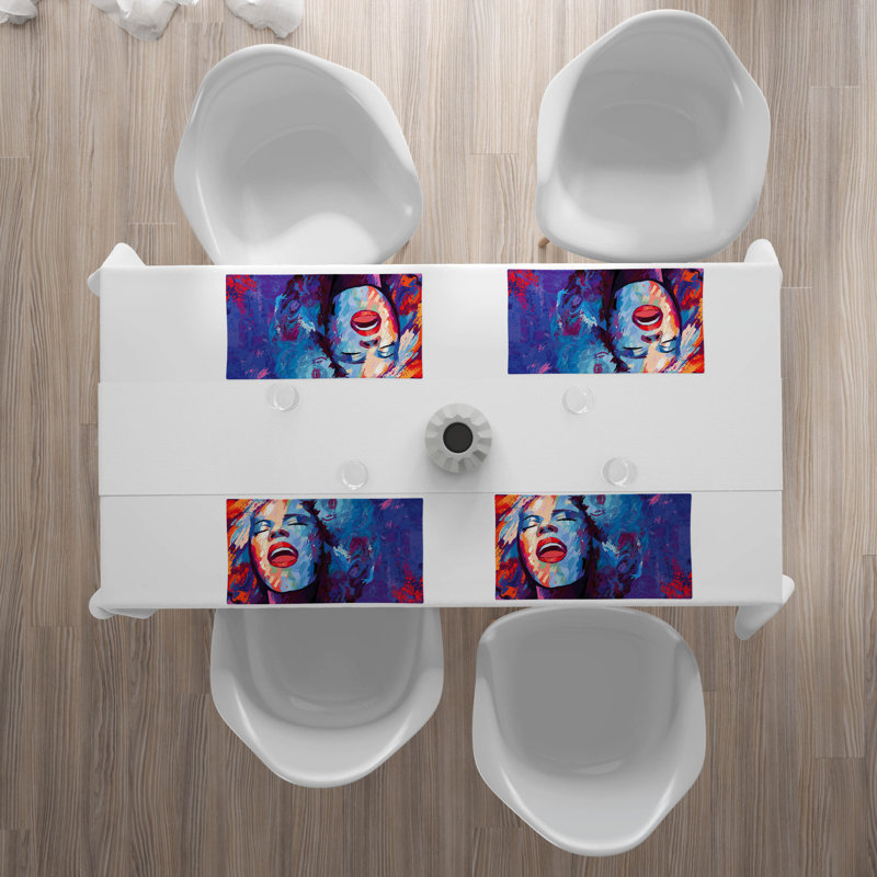 Polyester Abstract Rectangle Placemat