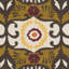Allison Contemporary Cotton Orange/Grey Area Rug-19267846