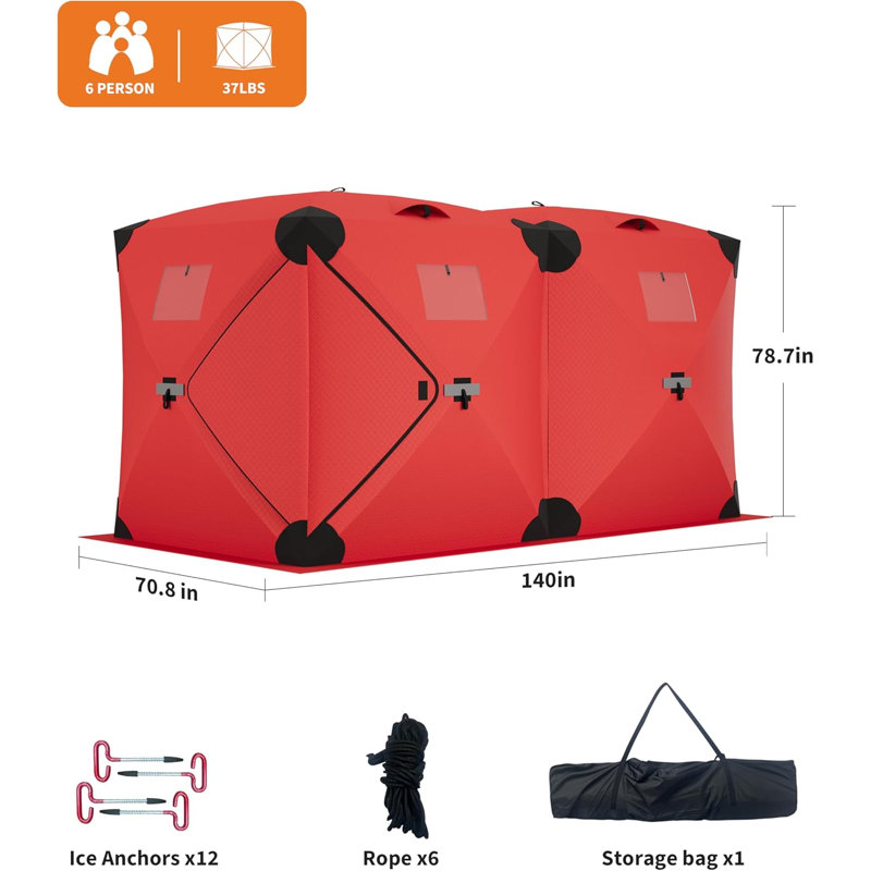 Abri de pêche portatif Pop Up