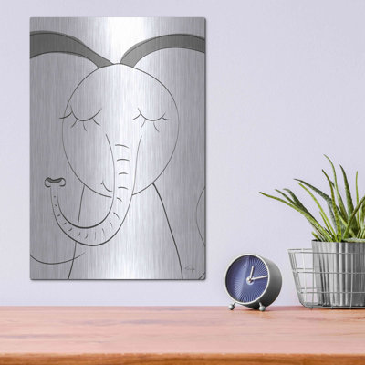 Trinx 'Ice Elephant' by Yass Naffas Designs, Metal Wall Art