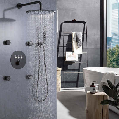 Thermostatic All-In-One Kit with Rough in-Valve