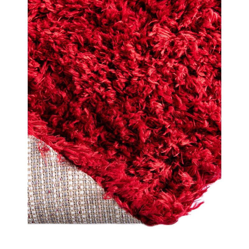 Red Area Rug, Round 7'10"