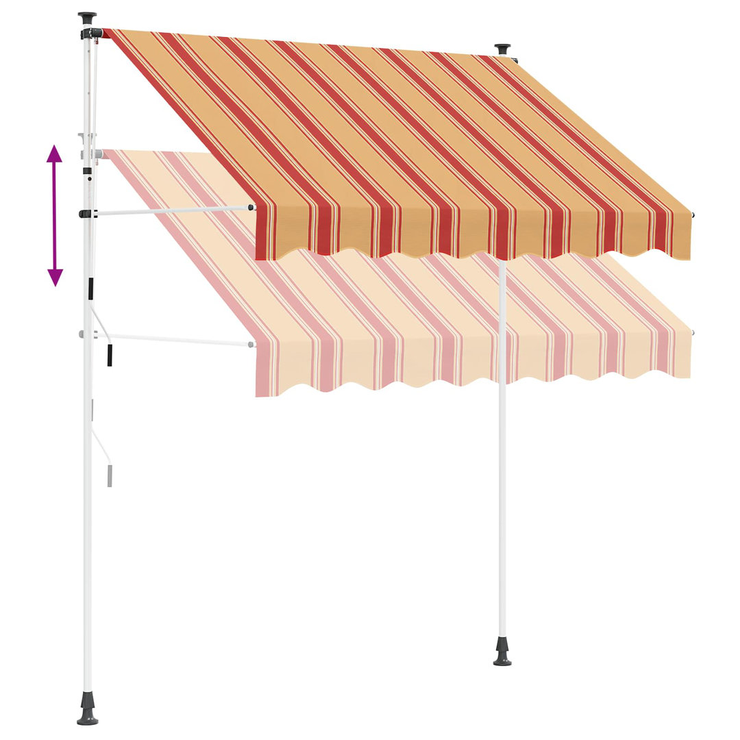 VidaXL 115cm D Polyester Cover Retractable Patio Awning