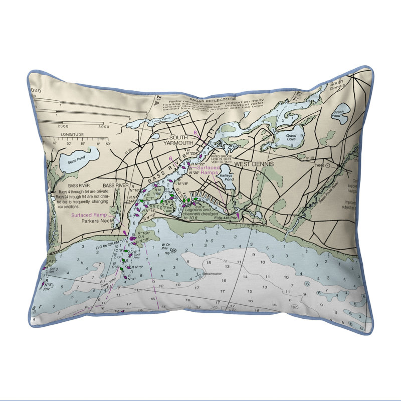 Coussin extérieur Bass Bass MA, 16 po x 20 po