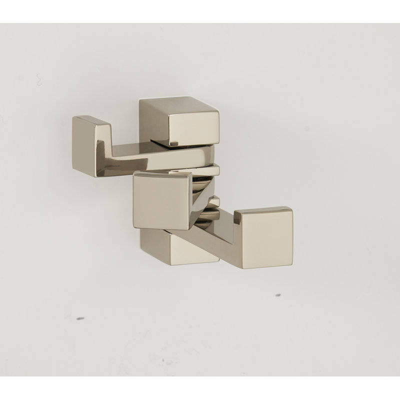 Linear Triple Robe Hook, Satin Nickel