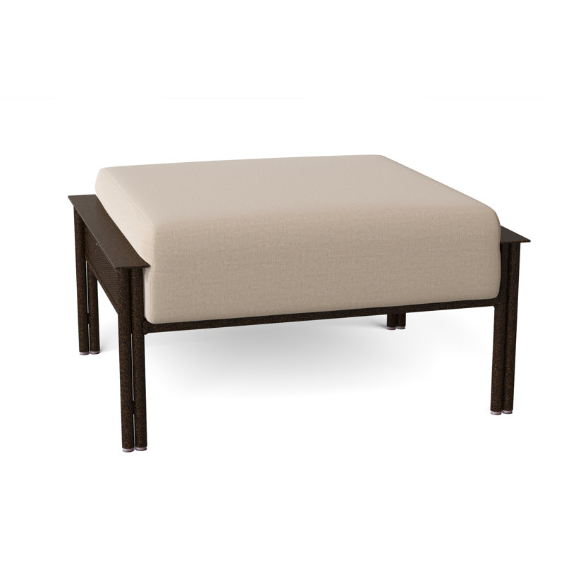 Jax Outdoor Ottoman, Chestnut Brown, Canvas Spa Sunbrella® Canvas