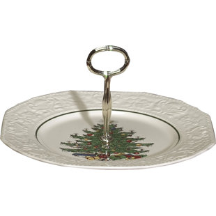 Christmas Tree Canape 10" Dinner Plate