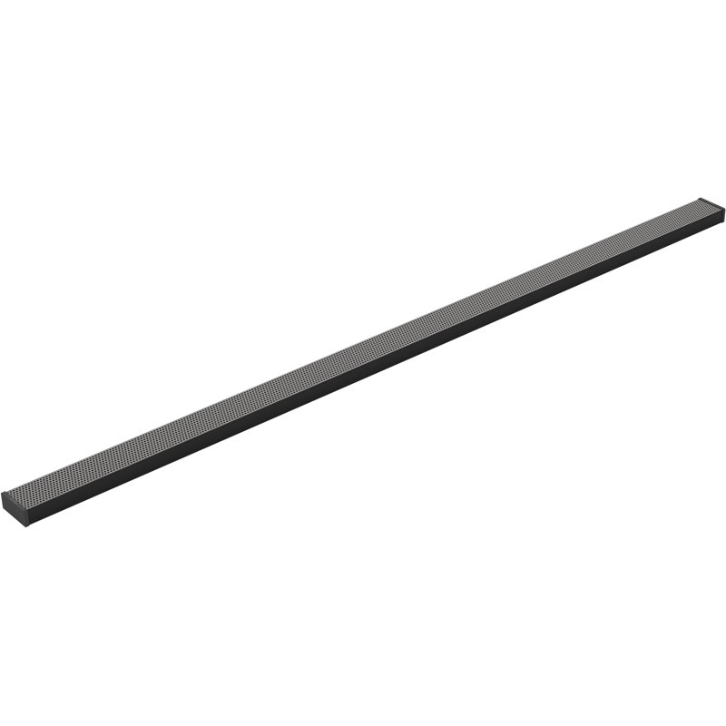 Linear Grid Shower Drain, Matte Black
