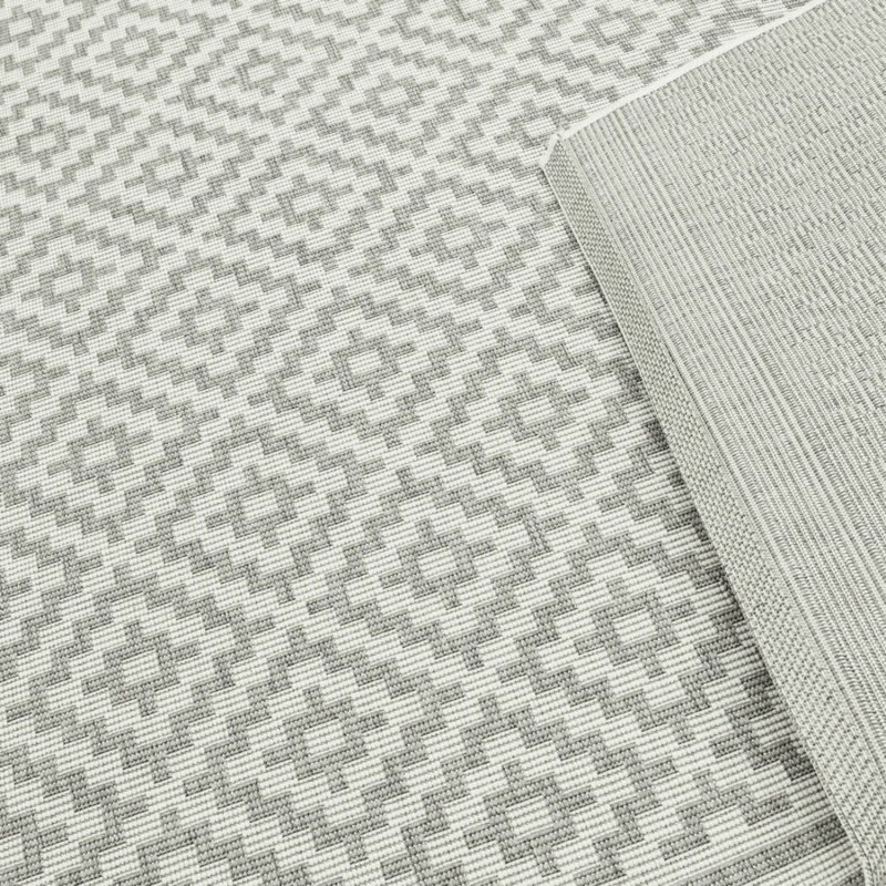 Laberge Geometric Flokati Indoor / Outdoor, Rectangle 120 x 170cm
