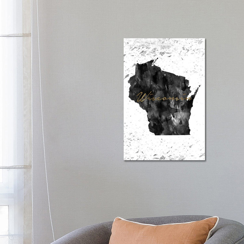 Wisconsin by WallDecorAddict - Wrapped Canvas Painting, 66.04 cm H x 45.72 cm W