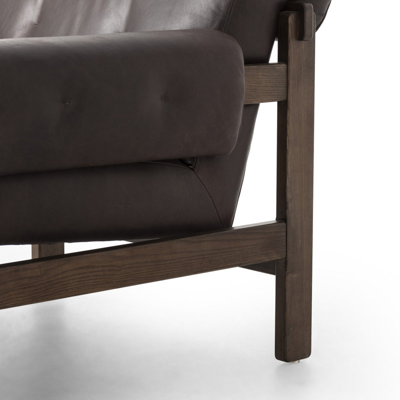 Cora Armchair, Conroe Cigar Genuine Leather