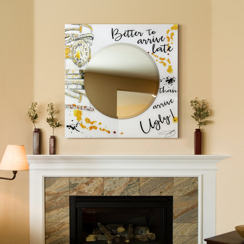 Brooksland Glass Square Mirror